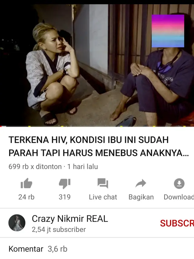 Unggahan Nikita Mirzani. (Foto: YouTube Crazy Nikmir REAL)