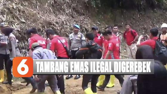 Suara Letusan Tembakan Warnai Penggerebekan Lokasi Penambangan Emas Liar di Bogor