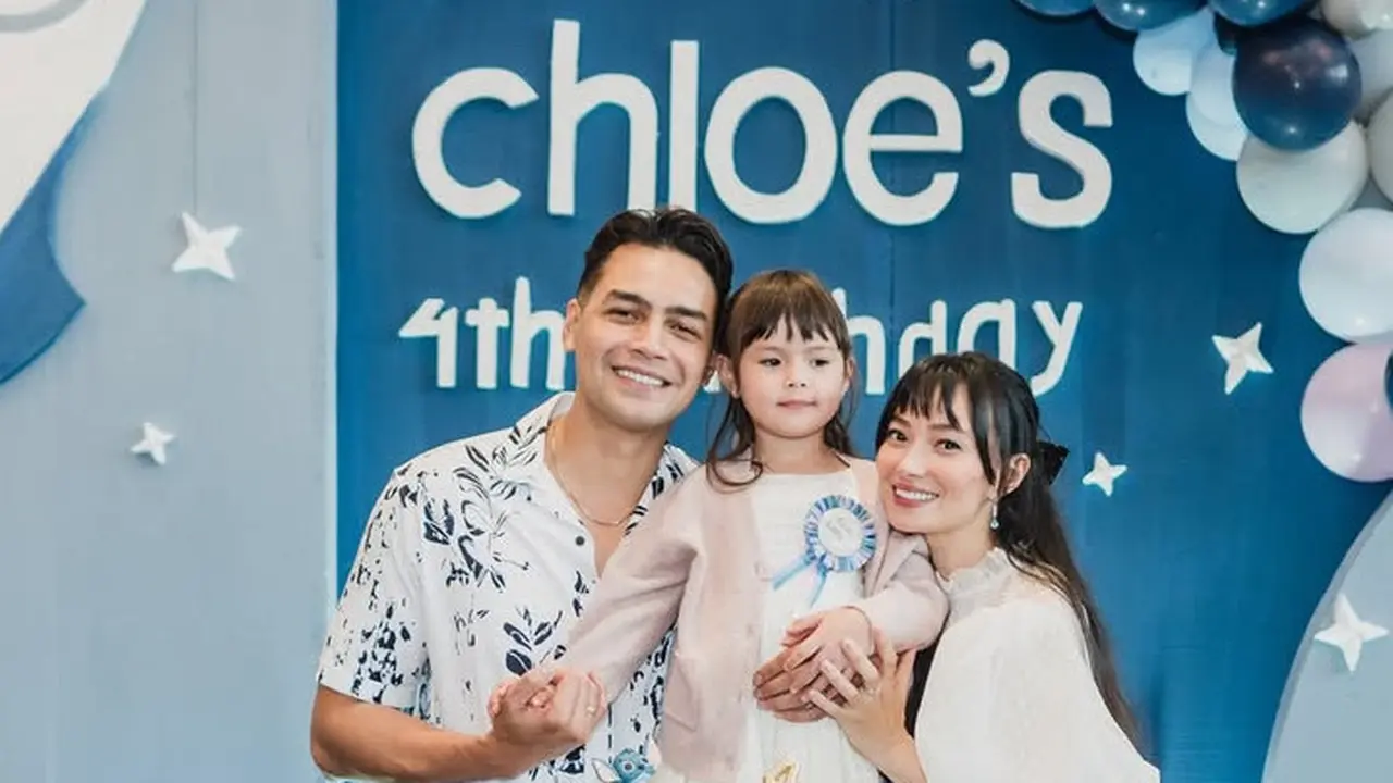 Potret Ulang Tahun Putri Cantik Asmirandah dan Jonas Rivanno Bertema Luar Angkasa