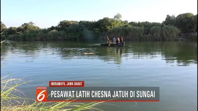 Sebelum pesawat latih Cessna jatuh di sungai, pilot diduga hendak mendarat darurat.