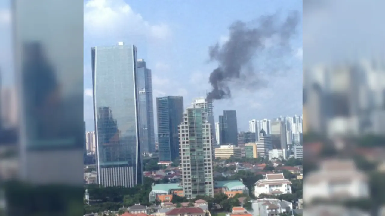 Gedung Baru Menara Palma 2 di Mega Kuningan Terbakar