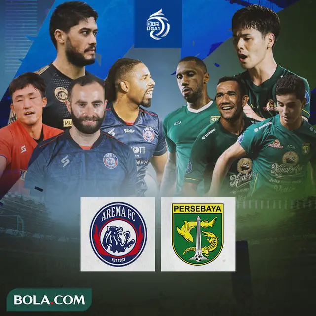 BRI Liga 1 - Duel Pemain Asing - Arema FC Vs Persebaya Surabaya