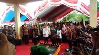 Presiden Jokowi resmikan Pasar Rakyat Maros (Liputan6.com/Ahmad Romadoni)