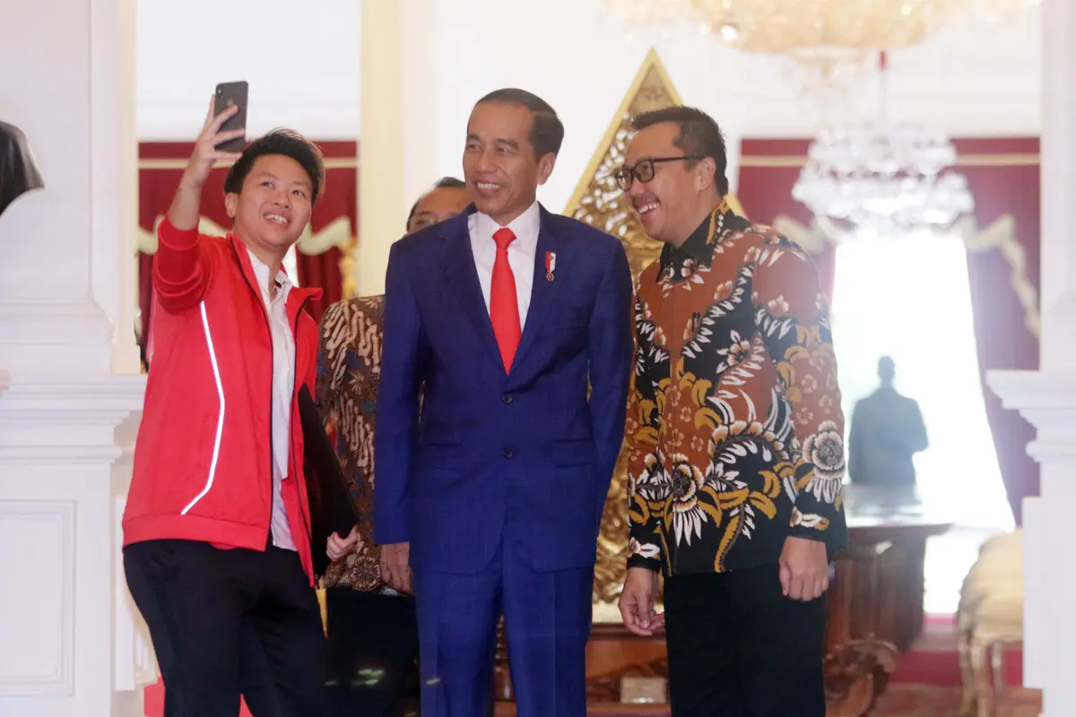 Liliyana Natsir Temui Presiden Jokowi