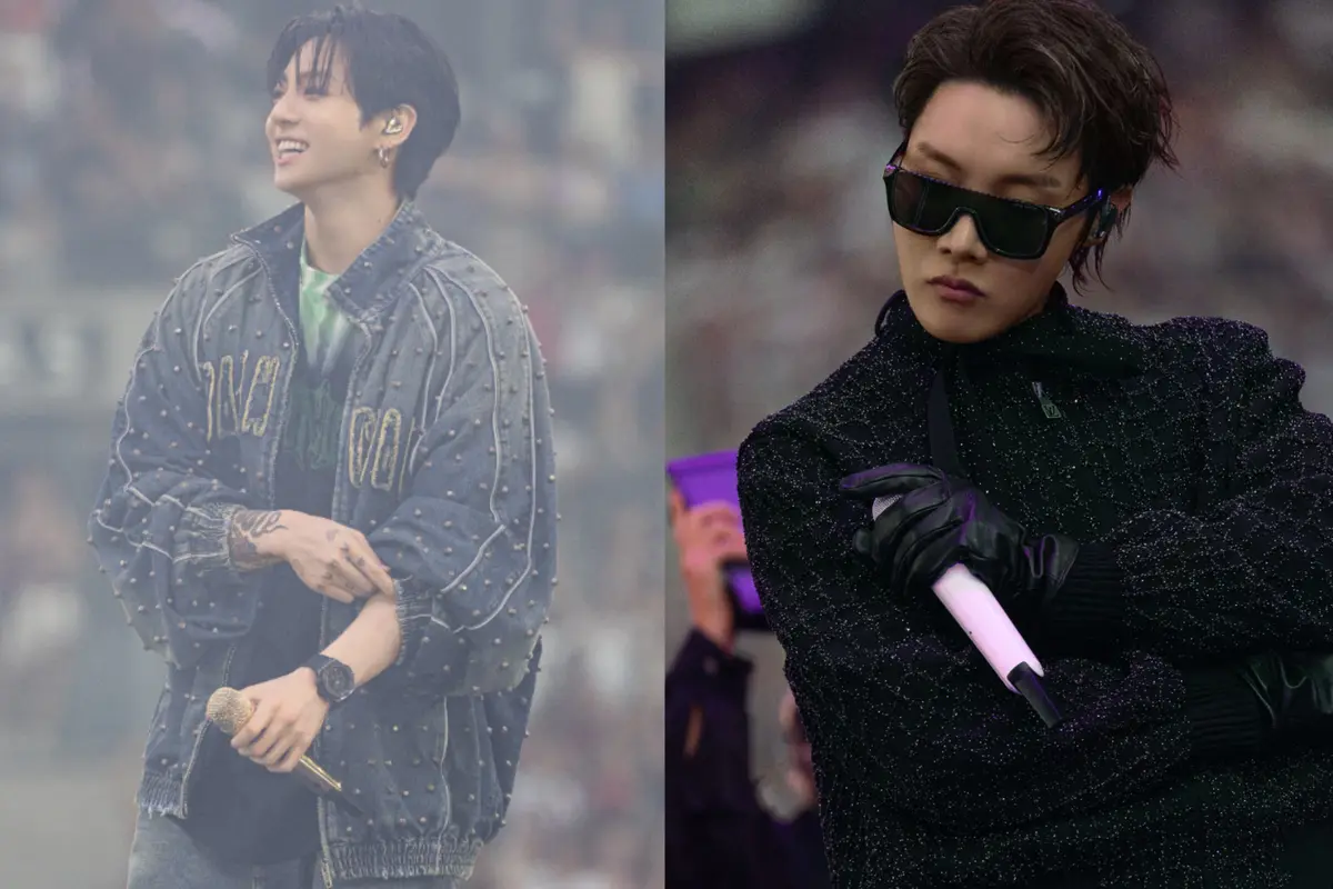 Gaya High Fashion Jungkook, Jimin, Suga, dan J-Hope di Konser BTS ARIRANG Paris, Panggung Berasa Runway Mewah