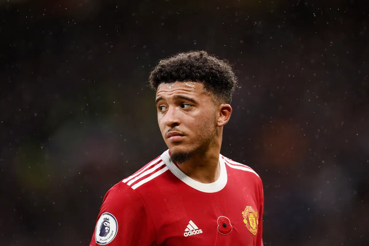Pemain Manchester United Jadon Sancho
