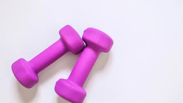Ilustrasi alat olahraga tangan, dumbell