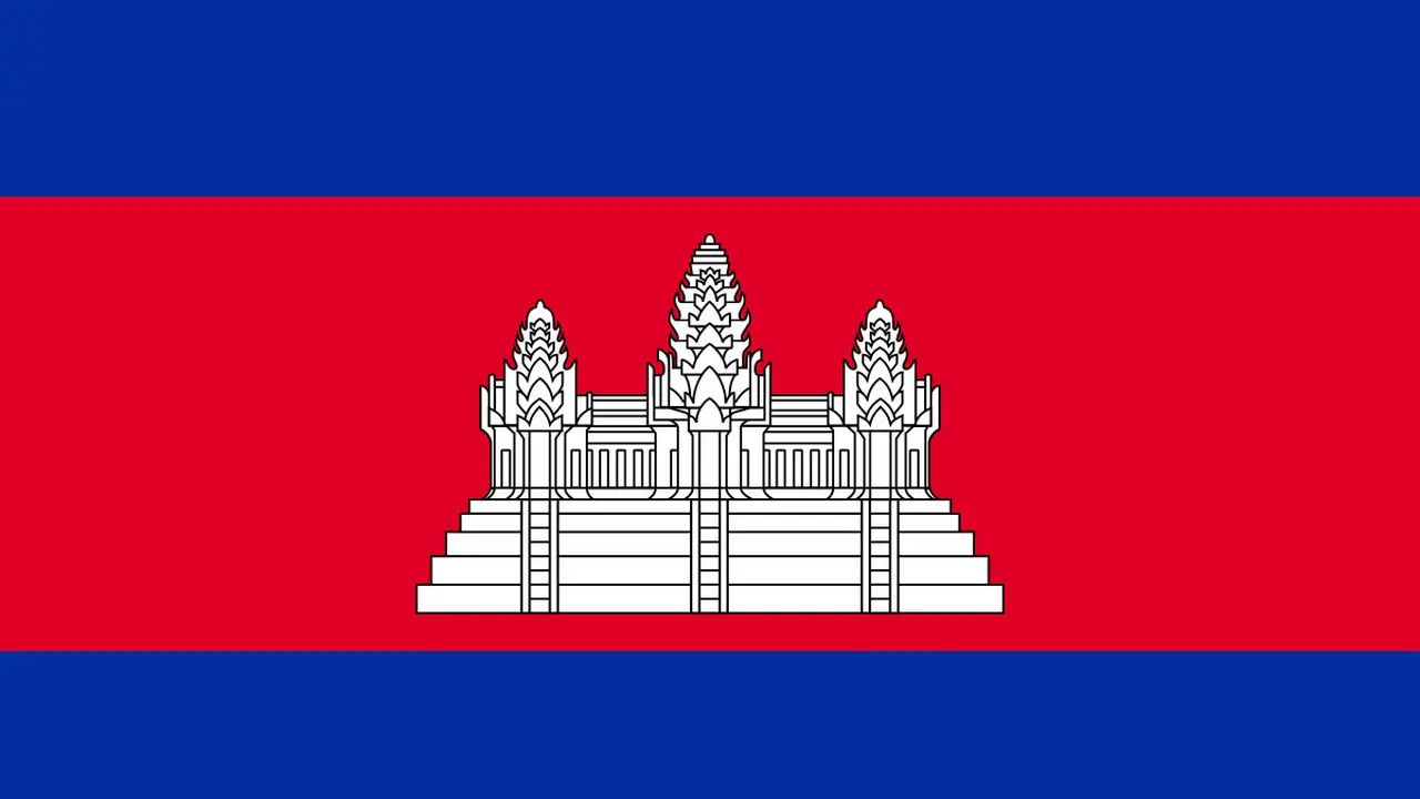 Ilustrasi bendera Kamboja (wikimedia commons)