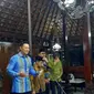 Ketua Umum Partai Demokrat Agus Harimurti Yudhoyono (AHY) bertemu  Ketua Umum Partai Kebangkitan Bangsa (PKB) Muhaimin Iskandar atau Cak Imin di Cikeas,  Bogor, Jawa Barat. (Liputan6.com/Lizsa Egeham)