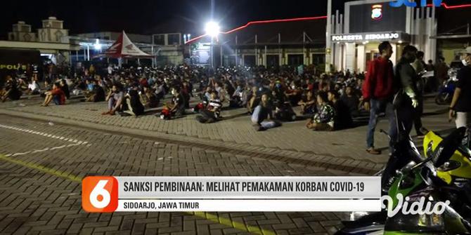 VIDEO: Pelaku Balap Liar di Sidoarjo Terancam Ikuti Proses Pemakaman Jenazah COVID-19