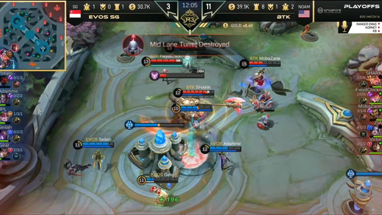Hasil laga BTK versus Evos SG di M3 World Championship