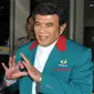 Ketua Umum Partai Idaman, Rhoma Irama di Gedung KPK (Liputan6.com/Helmi Afandi)