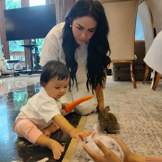 Krisdayanti dan Baby Ameena. (Foto: Dok. Instagram @krisdayantilemos)
