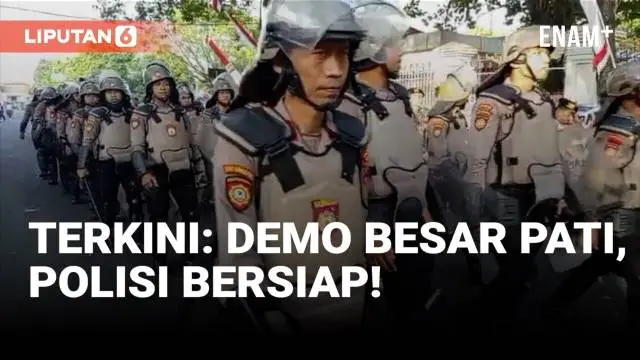 VIDEO: Polisi Sudah Bersiap! Kondisi Terkini Jelang Demo Besar di Pati