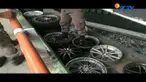 Ratusan velg mobil yang disembunyikan pedagang di kolong fly over Cideng, Gambir, Jakarta Pusat, ditertibkan Satpol PP. 