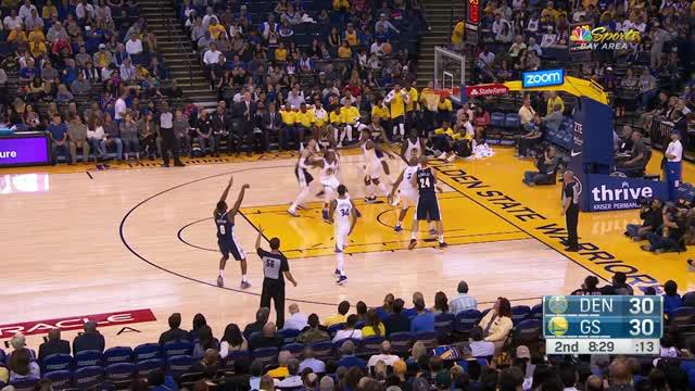 Golden State Warriors mengalami kekalahan 102-108 dari Denver Nuggets di preseason.