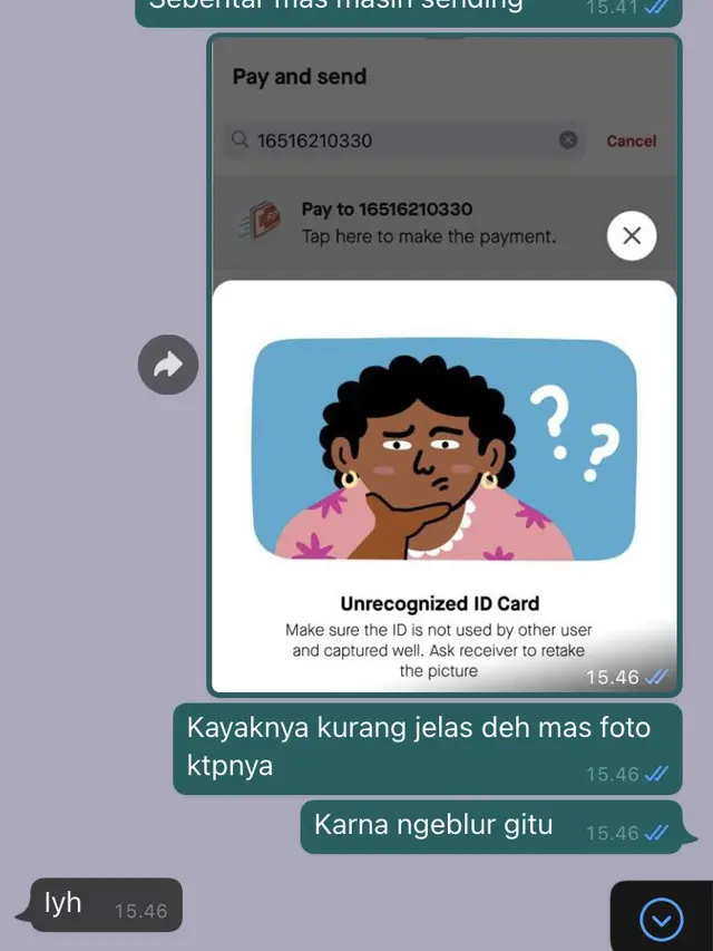 Seorang wanita yang nyaris kena tipu.