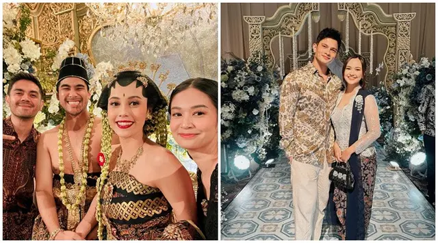 6 Momen seleb di resepsi nikahan Anggika Bolsterli & Omar, Salshabilla Adriani menawan jadi bridesmaid