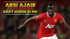 Aksi memikat Paul Pogba gelandang Juventus yang pernah berseragam Manchester United pada tahun 2009-2012.