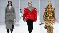 Intip busana fashionable bersiluet longgar dari pada panggung Balenciaga di paris fashion week. (Foto: Vogue.com)
