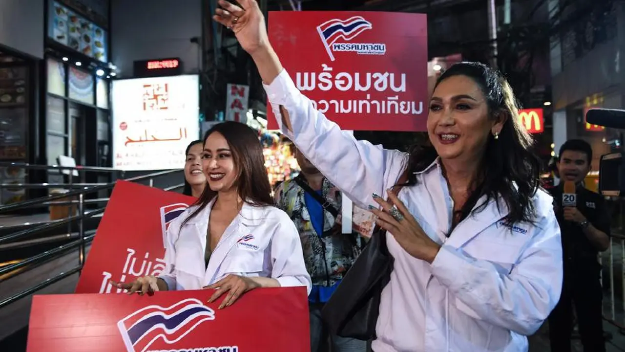 Pauline Ngarmpring adalah transgender pertama yang menjadi kandidat perdana menteri di Thailand (AFP Photo)