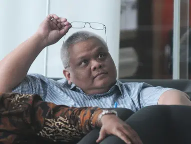 Direktur Dana Perimbangan Kemenkeu Putut Hari Satyaka menunggu panggilan penyidik akan menjalani pemeriksaan di Gedung KPK, Jakarta, Kamis (15/08/2019). (merdeka.com/Dwi Narwoko)