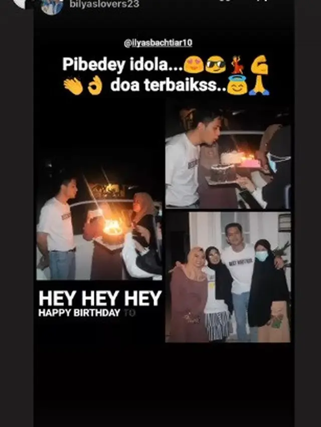 Ilyas Bachtiar bintang Mega Series Panggilan dapat kejutan ultah dari Nabila LIDA (Foto: Instagram @ilyasbachtiar10)