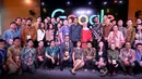 Presiden Jokowi didampingi Ibu Negara, Iriana Widodo berfoto bersama dengan 39 Googlers (karyawan Google) asal Indonesia, usai melakukan diskusi dalam kunjungannya ke kantor Google di Silicon Valley, San Fransisco, Rabu (17/2). (Setpres/Biro Pers) 