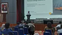 Sekretaris Jenderal Kementerian Energi dan Sumber Daya Mineral (ESDM) Dadan Kusdiana dalam Rembuk Nasional Transisi Energi, di Kantor Kemenko Perekonomian, Jakarta, Rabu (6/3/2024). (Arief/Liputan6.com)