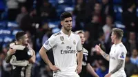 3. Marco Asensio - Penyerang muda yang dipercaya menjadi pemain masa depan Real Madrid. Kepergian Ronaldo serta bangkitnya Karim Benzema membuat Asensio terpinggrikan. (AFP/Javier Soriano)