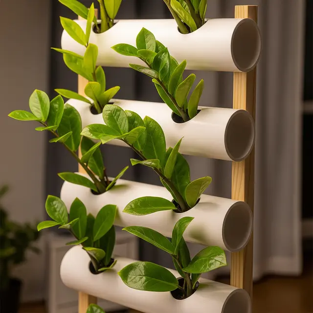 Tanaman Paling Tahan Panas untuk Kebun Vertikal PVC (Image by Gemini AI)