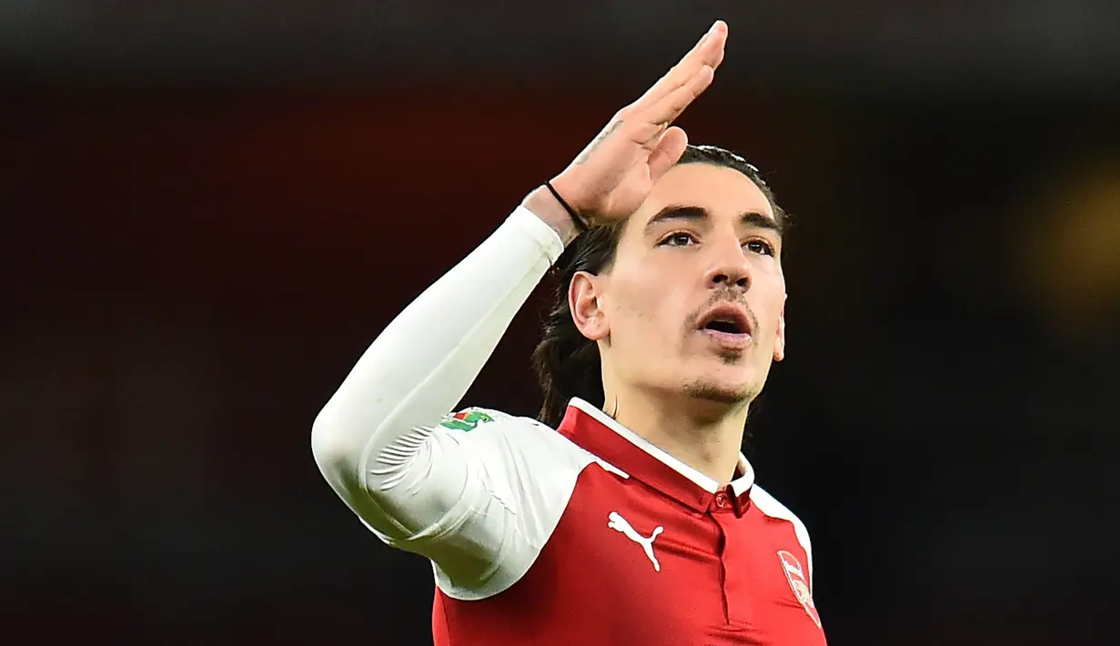 2. Hector Bellerin (Arsenal) - Skill kecepatan diberikan poin 95. (AFP/Glyn Kirk)