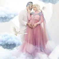 Busana Irish Bella saat Maternity Shoot, credit: @fdphotography90