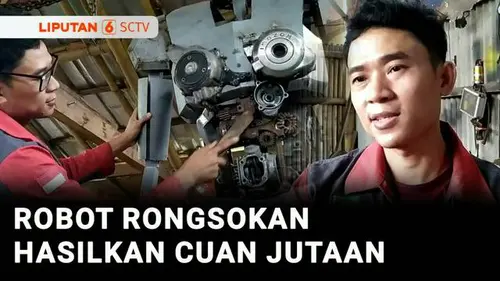 VIDEO: Berani Berubah: Pemuda di Tegal "Sulap" Rongsokan Jadi Robot, Cuannya Jutaan!