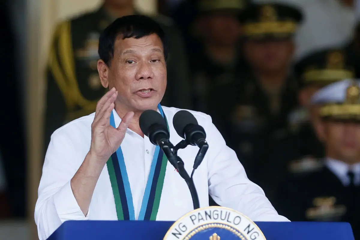 Presiden Filipina Rodrigo Duterte (AP/Bullit Marquezz)