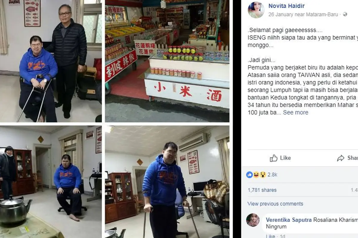 [Bintang] Cari Jodoh, Pria Asal Taiwan dapat Calon Istri Orang Indonesia
