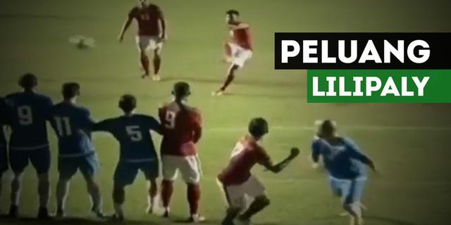 VIDEO: Tendangan Bebas Stefano Lilipaly Hampir Jebol Gawang Puerto Rico