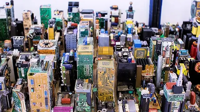 Dari Keresahan, Pemuda Ini Berhasil Membuat Miniatur Kota Dari Komponen Bekas Komputer