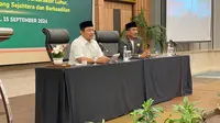 Calon Wakil Gubenur Jateng Hendrar Prihadi bertemu dan berdiskusi dengan para aktivis LDII. Foto: liputan6.com/felek wahyu&nbsp;