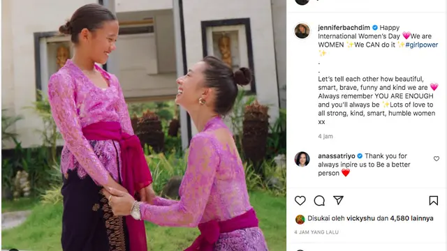 Jennifer Bachdim Beri Pesan untuk Para Perempuan di International Women's Day. (instagram.com/jenniferbachdim)