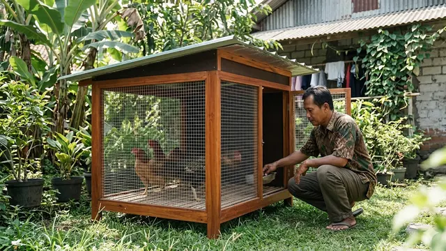 Membuat Kandang Ayam 1x1 Untuk 3 Ekor