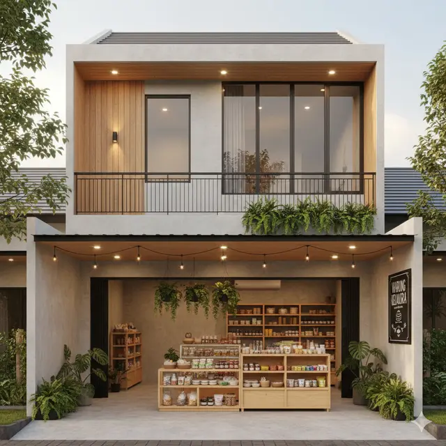 Gambar Rumah Minimalis Ada Warungnya