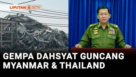VIDEO: Gempa M 7,7 Myanmar Bikin Ambruk Gedung di Thailand dan Tewaskan 144 Orang