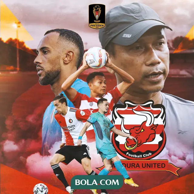 Piala Presiden 2024 - Ilustrasi Pelatih dan Pemain Madura United