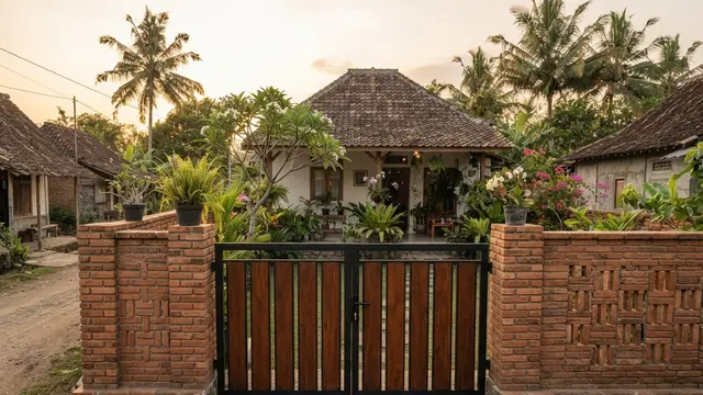 Model Gerbang Rumah Kampung Sederhana Tapi Elegan