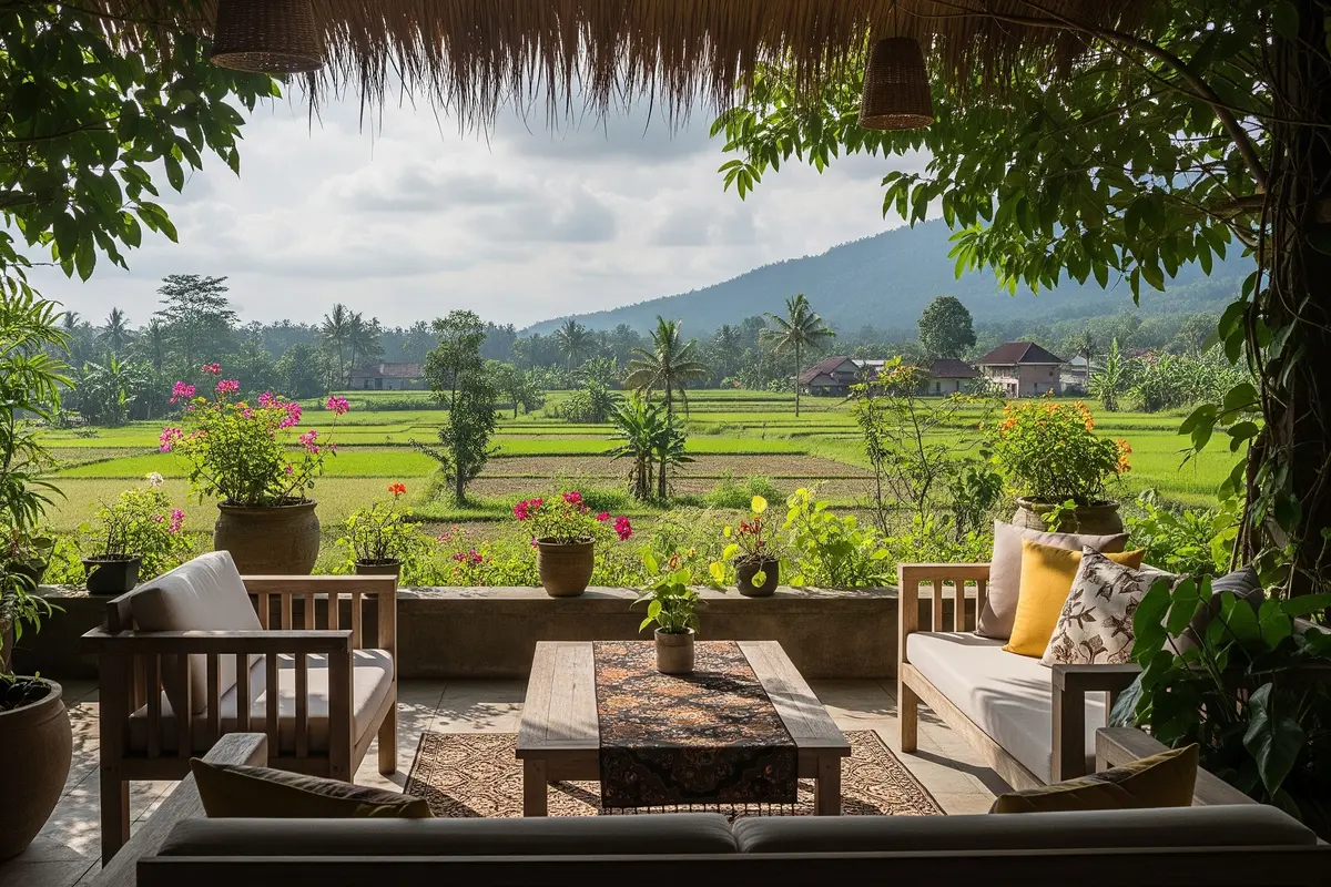Inspirasi Teras Rumah Nuansa Pedesaan Modern