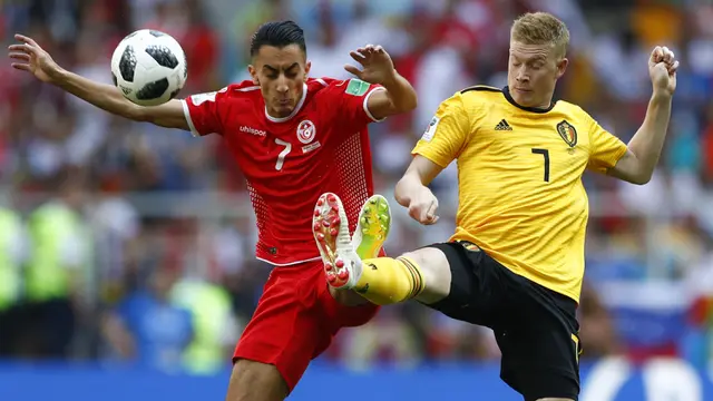 FOTO: Pesta Gol ke Gawang Tunisia, Belgia Melangkah ke 16 Besar
