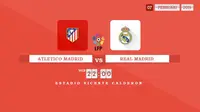 Atletico Madrid vs Real Madrid (Liputan6.com/Sangaji)