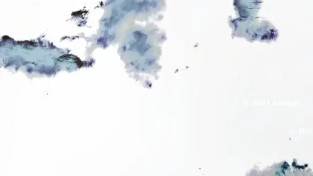 Ilustrasi di Antartika (Google Earth)