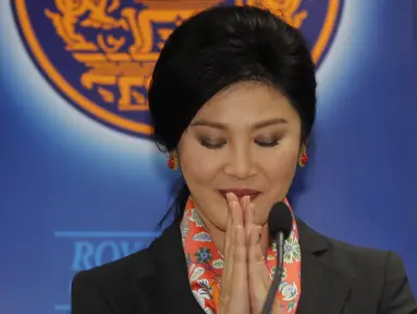 Perdana Menteri (PM) Yingluck Shinawatra dilengserkan lewat keputusan Mahkamah Konstitusi (MK),(7/5/14), (REUTERS/Chaiwat Subprasom)